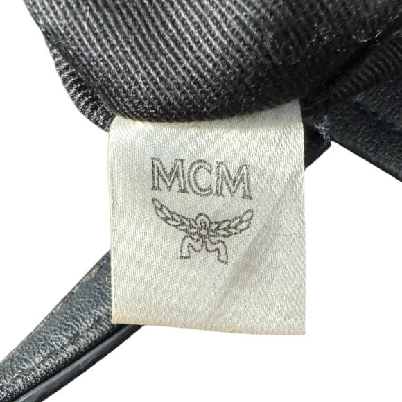 MCM Anya Zip Top Leather Mini Shopper Crossbody Handbag - Picture 7 of 14